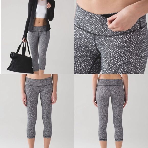 Lululemon Wunder Under Crop III Frozen Fizz - Picture 1 of 6